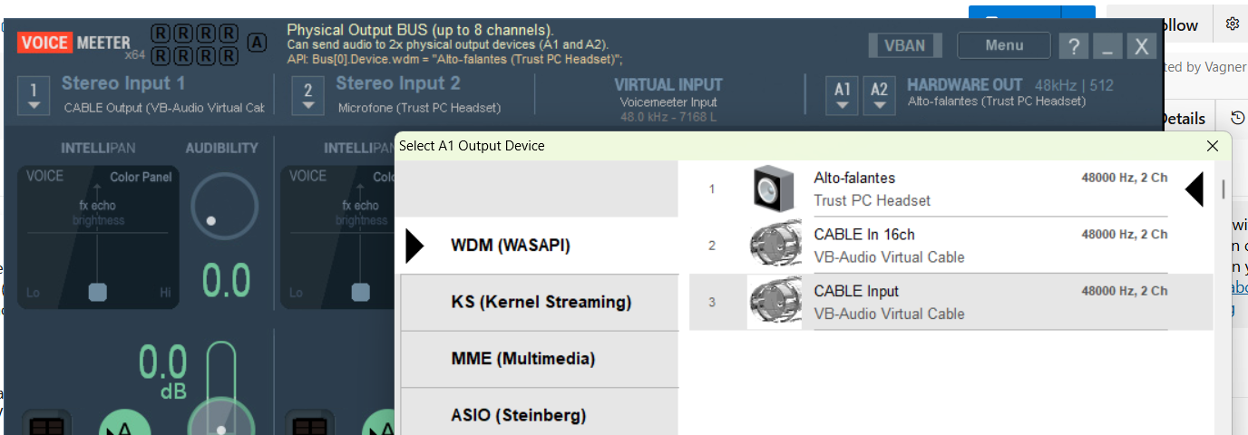 Hardware Out A1/A2